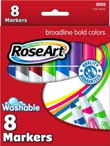 Marcadores Mattel RoseArt Bold Laváveis com Ponta Grossa - Pacote com 8