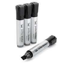 Marcadores Mr. Pen Jumbo 4 Unidades Preto Ponta Chanfrada à Prova dÁgua Marcadores Mr. Pen Jumbo 4 Unidades Preto Ponta Chanfrada à Prova dÁgua