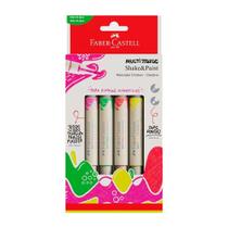 Marcadores MultiMark Multisuperfície 4 Cores Neon - Faber Castell