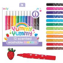 Marcadores Ooly Yummy Yummy com 12 aromas frutados laváveis