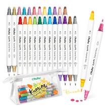 Marcadores para colorir, canetas de jornal Ohuhu, 24 cores, pontas duplas Marcadores para colorir, canetas de jornal Ohuhu, 24 cores, pontas duplas
