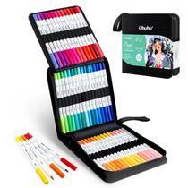 Marcadores para colorir Ohuhu 60 cores Dual Brush Fineliner Tips