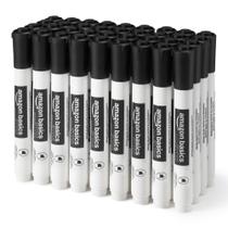 Marcadores para Quadro Branco Amazon Basics Preto Ponta Chanfrada Pacote com 36 Marcadores para Quadro Branco Amazon Basics Preto Ponta Chanfrada Pacote com 36