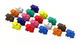 Marcadores para Trem Mexicano Volareo, 18 Peças, Cores Sortidas Marcadores para Trem Mexicano Volareo, 18 Peças, Cores Sortidas
