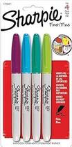 Marcadores Permanente Fashion com 4 Cores Ponta Fina Sharpie 1789441
