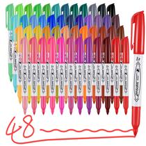 Marcadores permanentes Affisure 48 cores Fine Point, pacote com 48