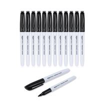 Marcadores permanentes Amazon Basics Fine Point Black, pacote com 12 Marcadores permanentes Amazon Basics Fine Point Black, pacote com 12
