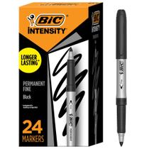 Marcadores permanentes BIC Intensity Fine Point Black, pacote com 24