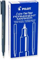 Marcadores permanentes PILOT Extra Fine Point Blue Ink, pacote com 12 Marcadores permanentes PILOT Extra Fine Point Blue Ink, pacote com 12