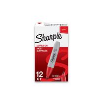 Marcadores permanentes Sharpie Chisel Tip Red 12 unidades