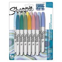 Marcadores permanentes Sharpie Fine Point Mystic Gem 14 cores