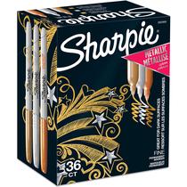 Marcadores permanentes Sharpie Metallic Fine Point 36 unidades