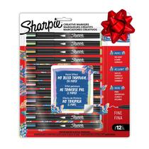 Marcadores: tinta acrílica Sharpie Creative Earth Tones, 12 pontas finas