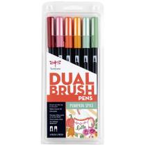 Marcadores Tombow Dual Brush Pumpkin Spice Kit com 6 unidades Marcadores Tombow Dual Brush Pumpkin Spice Kit com 6 unidades