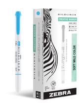 Marcadores Zebra Pen Mildliner Doble Punta 12-Pack Cian Marcadores Zebra Pen Mildliner Doble Punta 12-Pack Cian