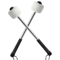 Marching Bass Drum Mallets Luomorgo Wool Felt 30 cm, 2 unidades Marching Bass Drum Mallets Luomorgo Wool Felt 30 cm, 2 unidades