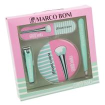 Marco Boni Beauty Fashion Kit Espelho + Pinça + Cortador de Unhas + Lixa Decorada