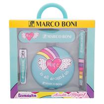 Marco Boni Manicure Coleções Kit Espelho + Pinça + Cortador de Unhas + Lixa de Unha
