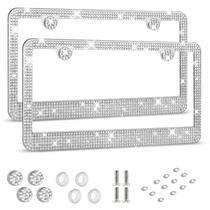 Marco de Placa de Matrícula HOTOR 2-Pack en Acero Inoxidable con Brillo