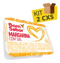 Margarina Bom Sabor 10g Blister Sachê 288 unidades Kit com 2 Caixas Margarina Bom Sabor 10g Blister Sachê 288 unidades Kit com 2 Caixas