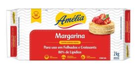 Margarina Folhada E Croissant Amélia 2kg 80% Lipidios