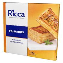 Margarina Ricca Folhada Placa Caixa 6x2kg