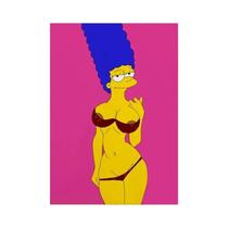 Marge Simpson Poster Pintura Em Tela Disney Modern Graffiti Art Decoração De Parede Para Quarto E - others