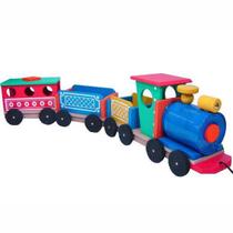 Maria Fumaça De Madeira - Planeta Brinquedos