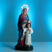 Maria passa na frente 30cm iluminada com led - Cruz Terra Santa