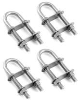 Marine Boat Stern Eye Tie Down U Bolt QWORK em aço inoxidável Marine Boat Stern Eye Tie Down U Bolt QWORK em aço inoxidável
