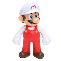 Mario Branco Super Mario Pvc Plástico 12Cm Luigi Toad Bowser