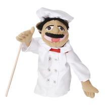 Marionete Chef Pepe Al Dente Melissa & Doug - Com Vara de Madeira