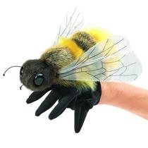 Marionete de mão Folkmanis Honey Bee Amarelo Preto 18x13x8cm Marionete de mão Folkmanis Honey Bee Amarelo Preto 18x13x8cm