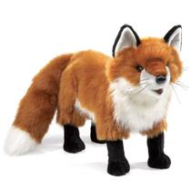 Marionete de mão Folkmanis Red Fox Rust White Black