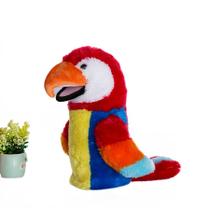 Marionete de pelúcia Wokex Soft Animals Puppet Bird Parrot 28 cm