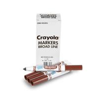 Marker Crayola, lavável, marrom, 12 quilates, linha larga para crianças