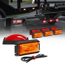 Marker Lights TRUE MODS, 8 unidades, 2.5, âmbar e vermelho, trailer de LED