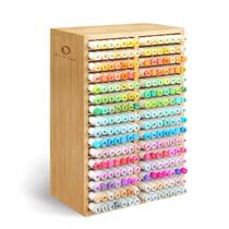 Marker Organizer Ohu Bamboo Desktop Storage 224 marcadores