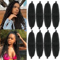 Marley Twist Braiding Hair Udinese Afro Twist 18 polegadas, 8 pacotes