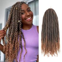 Marley Twist Braiding Hair Vustbeauty 18 polegadas, 8 pacotes T30