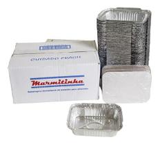Marmita Alumínio Retangular Descartável P/ Empada M90 220ml
