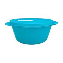 MARMITA AZUL MIMI CRISTALWAVE GERAÇÃO ll DE MICROONDAS DA TUPPERWARE 775 ml