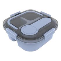 Marmita Bento Box Com Alça Pote E Divisórias 1200ml Miniso