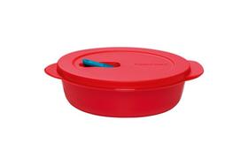 Marmita cristalwave 1 litro vermelha da tupperware