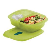 MARMITA CRISTALWAVE GERAÇÃO ll RETANGULAR COM DIVISÓRIAS 1 LITRO DA TUPPERWARE MARMITA CRISTALWAVE GERAÇÃO ll RETANGULAR COM DIVISÓRIAS 1 LITRO DA TUPPERWARE