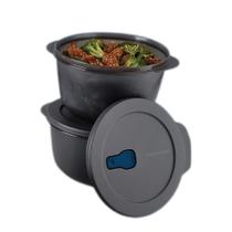 Marmita cristalwave preta 2,litros da tupperware