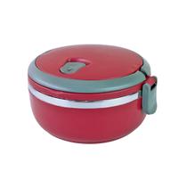 Marmita de inox com vedação de silicone alça e trava nas laterais 400ml. Marmita de inox com vedação de silicone alça e trava nas laterais 400ml.