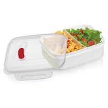Marmita Due Com 2 Divisórias Para As Comidas 600ML Branca
