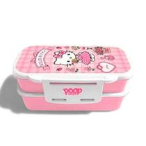 Marmita Dupla Hello Kitty jardim- Poop Store Marmita Dupla Hello Kitty jardim- Poop Store