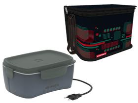 Marmita Elétrica 1,2L + Bolsa Térmica 9,5L Kit Fitness Fit